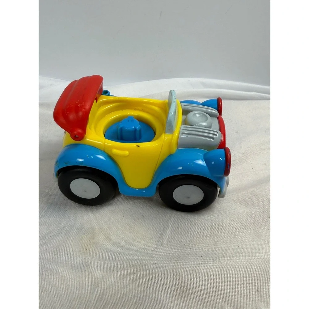 Fisher-Price Little People Disney Donald Duck Blue Yellow Red Car Vehicle